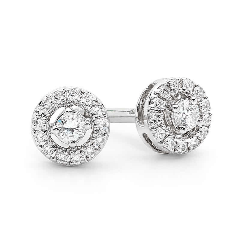 complicații Marfuri diverse concept white gold diamond earrings falcă ...