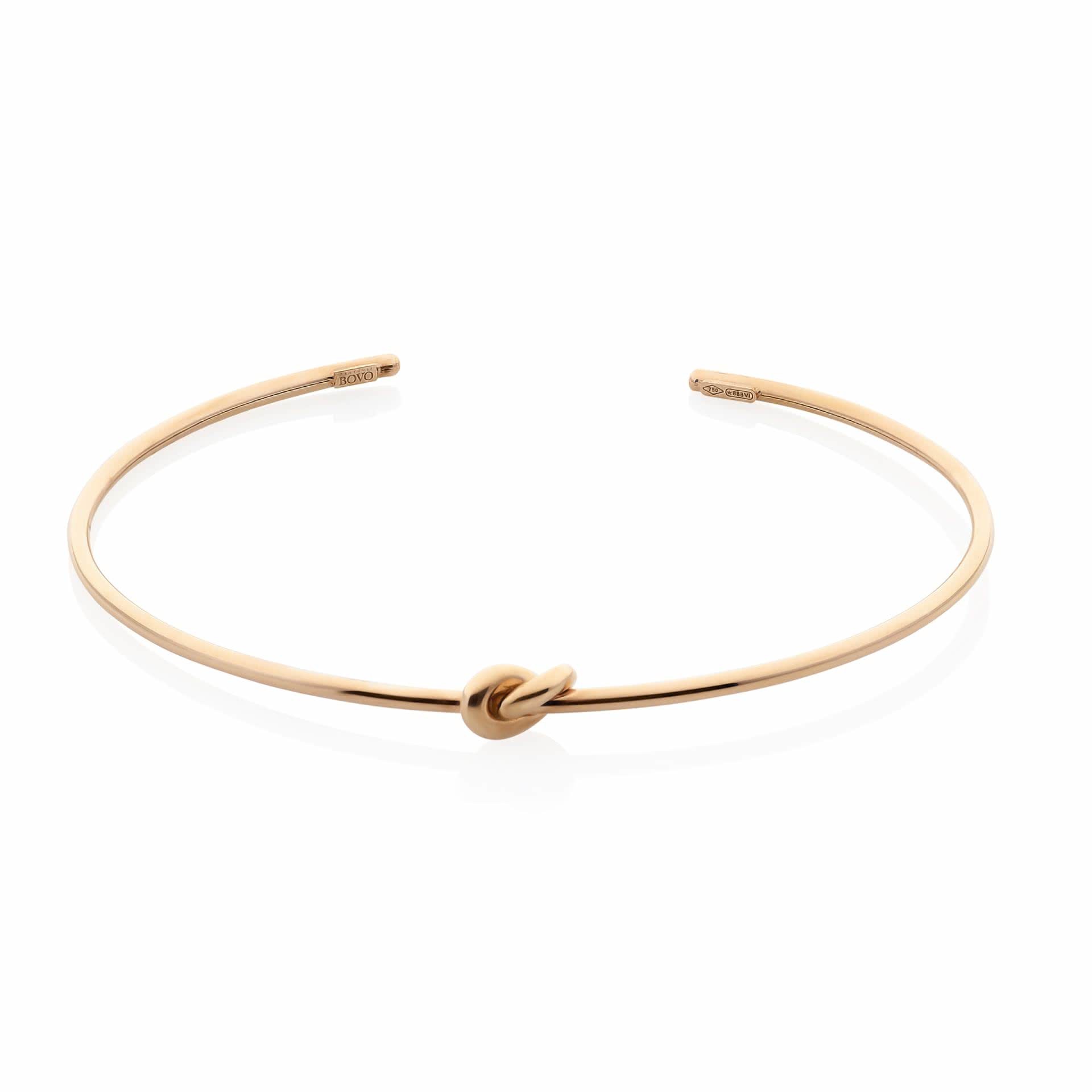 18ct Rose Gold Knot Bangle | Bangles | Cerrone Jewellers