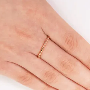 18ct Rose Gold Ball Ring