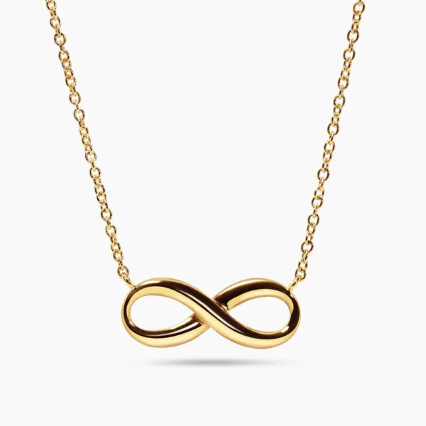 18ct Yellow Gold Infinity Necklace