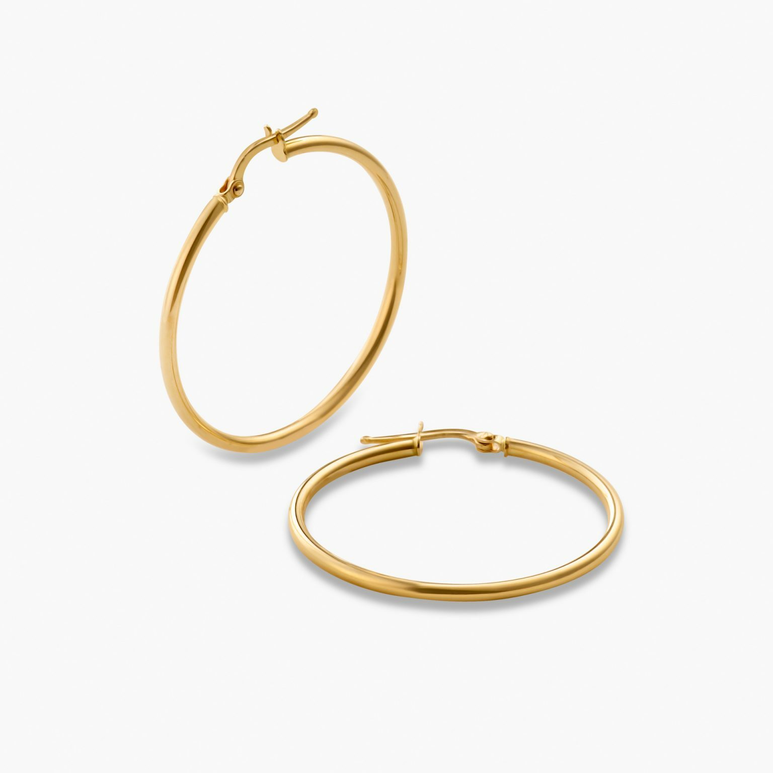 18ct Yellow Gold Hoop Earrings Cerrone Jewellers