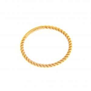 18ct yellow gold twist ring