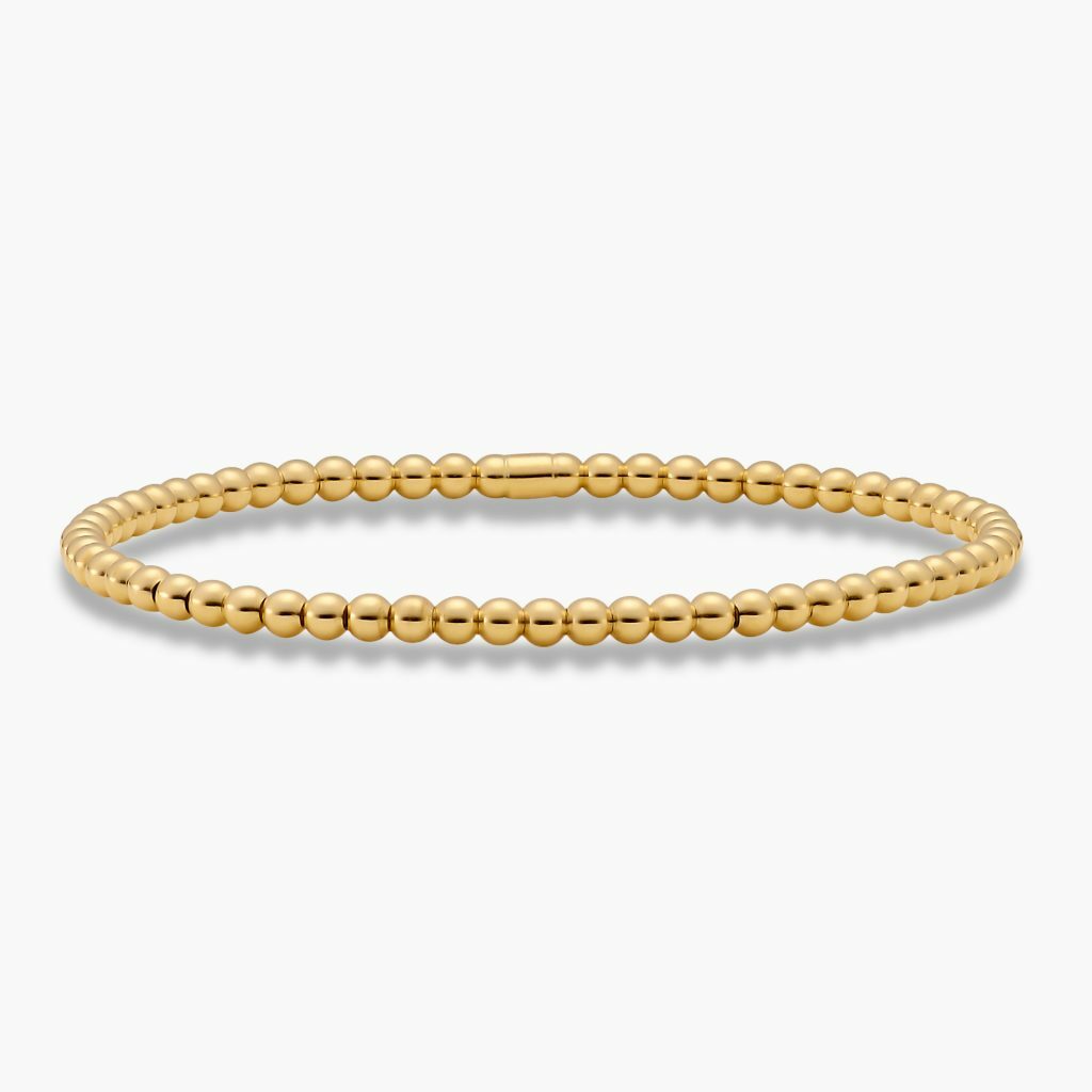 18ct Yellow Gold Stretch Ball Bracelet Cerrone Jewellers