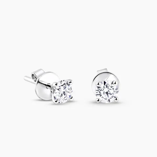 18ct white gold diamond stud earrings 2=0.66ct