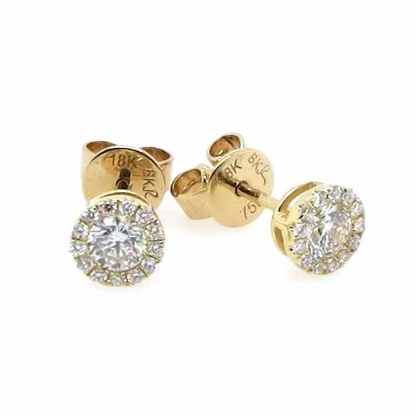 claw set diamond earrings