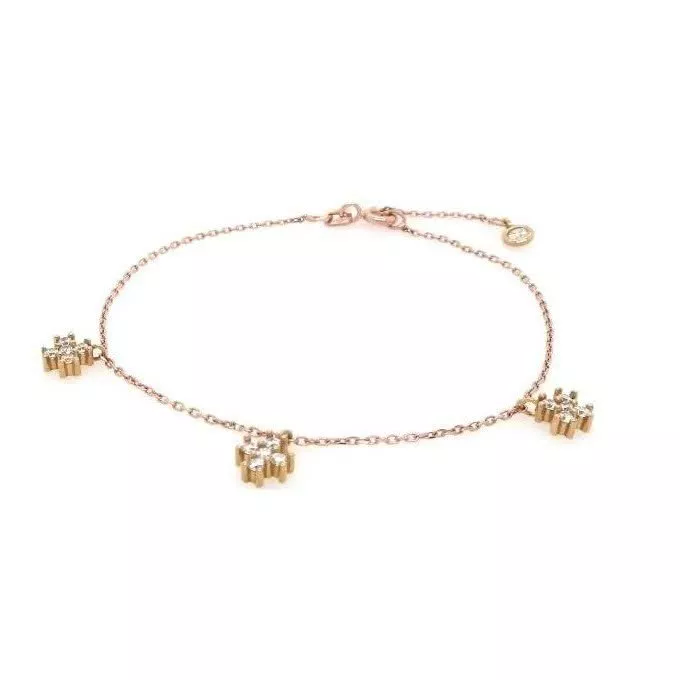 Rose gold sale cubic zirconia bracelet