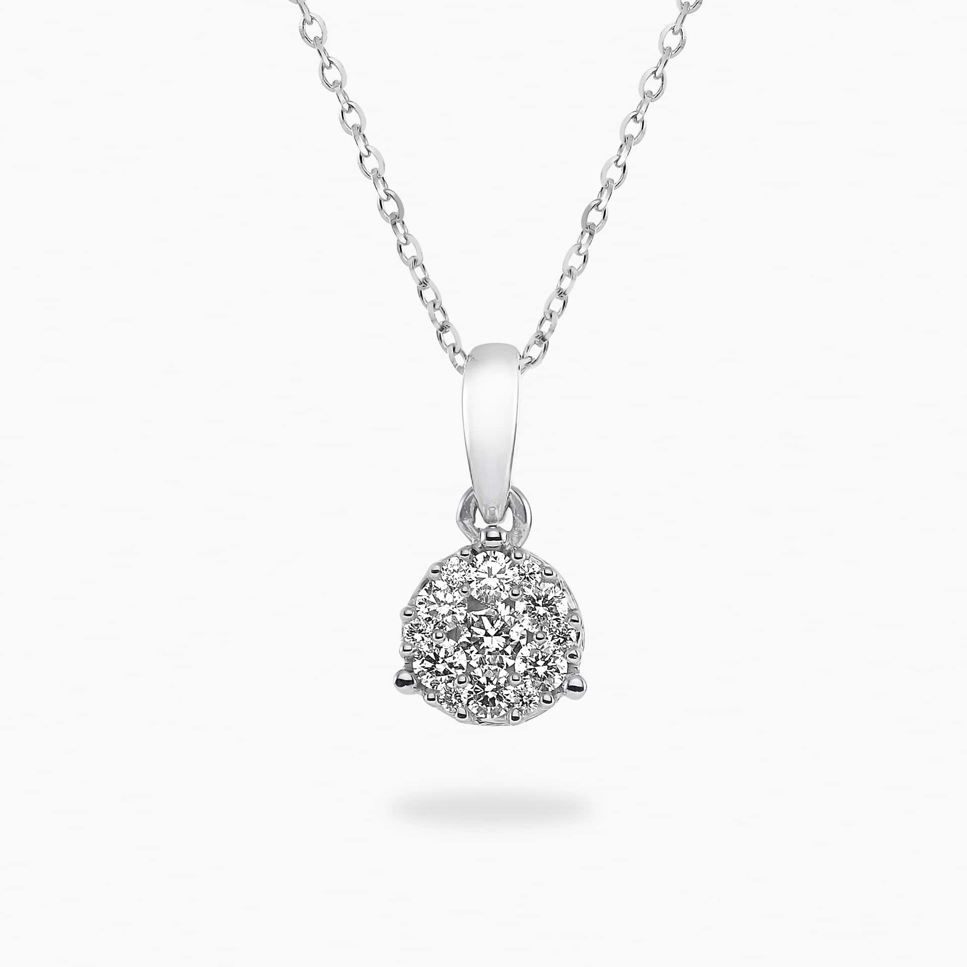 18ct white gold diamond necklace | Cerrone Jewellers