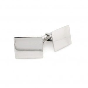 Sterling silver rectangular cufflinks