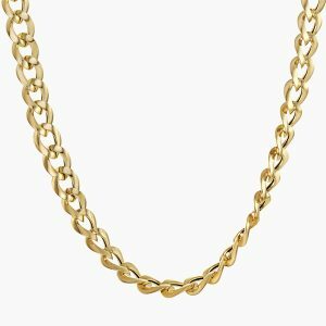 18ct yellow gold 42cm curb link chain with lobster clasp