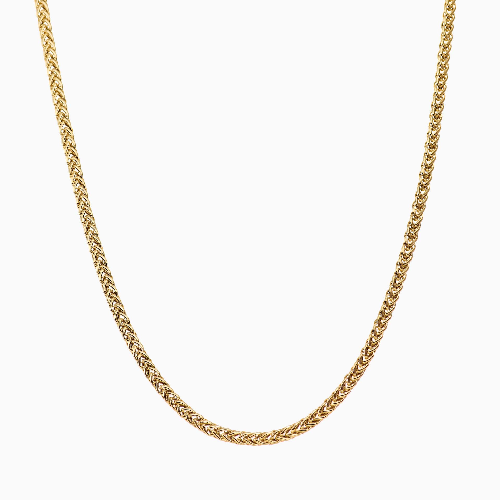 men's foxtail chain gold