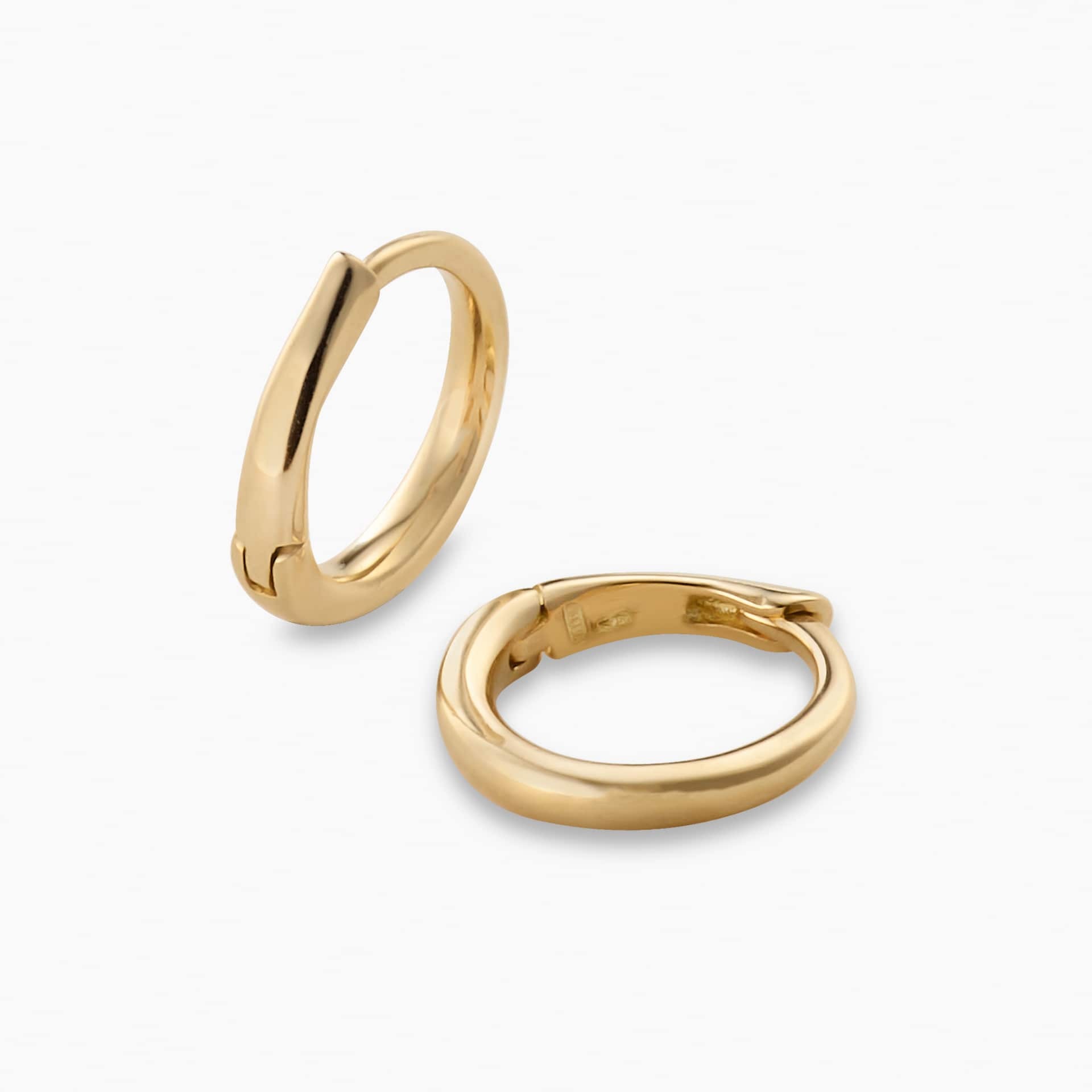 18ct Yellow Gold Hoop Earrings Cerrone Jewellers