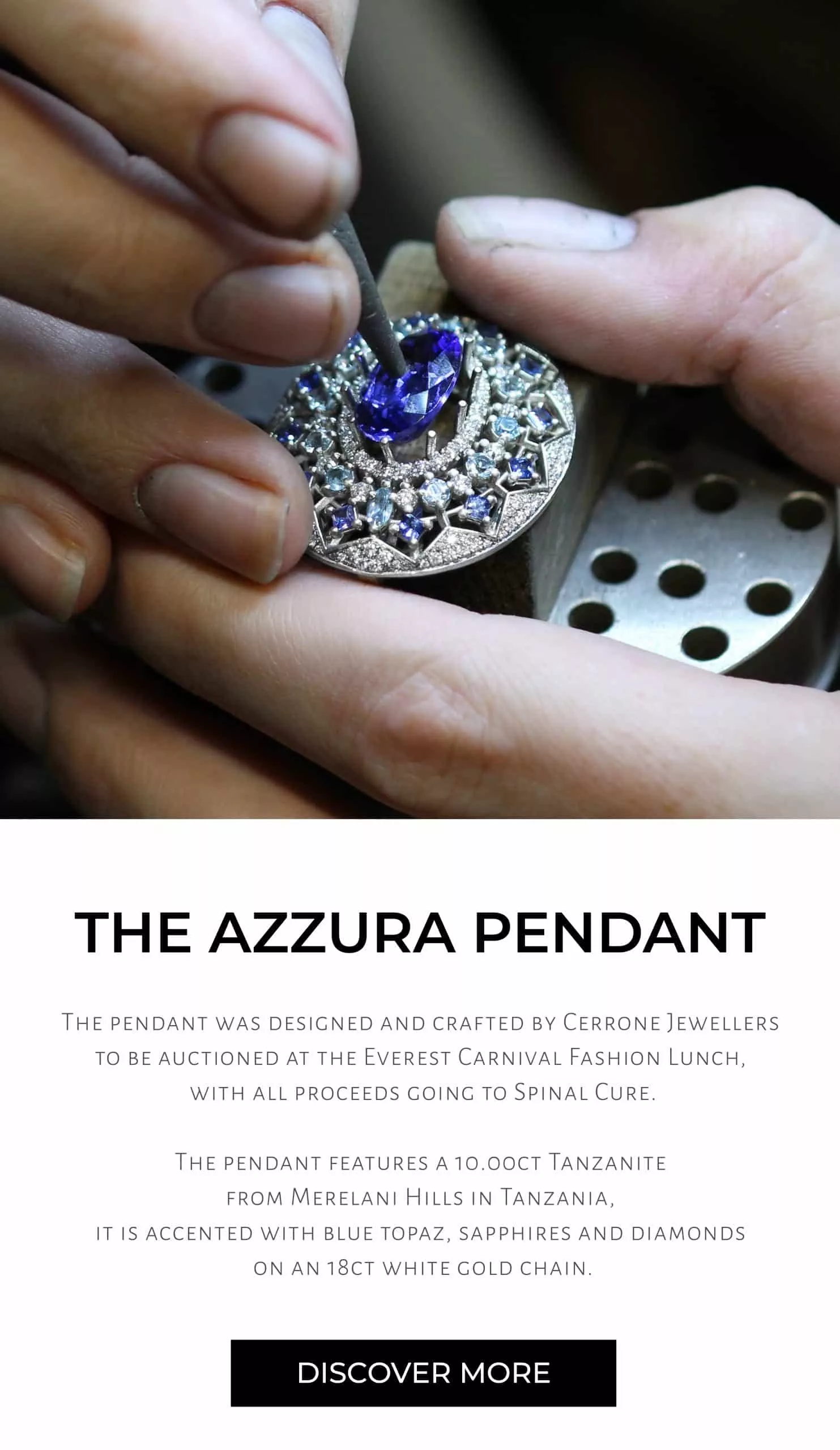 The Azzura Pendant - The Everest Carnival Fashion Lunch