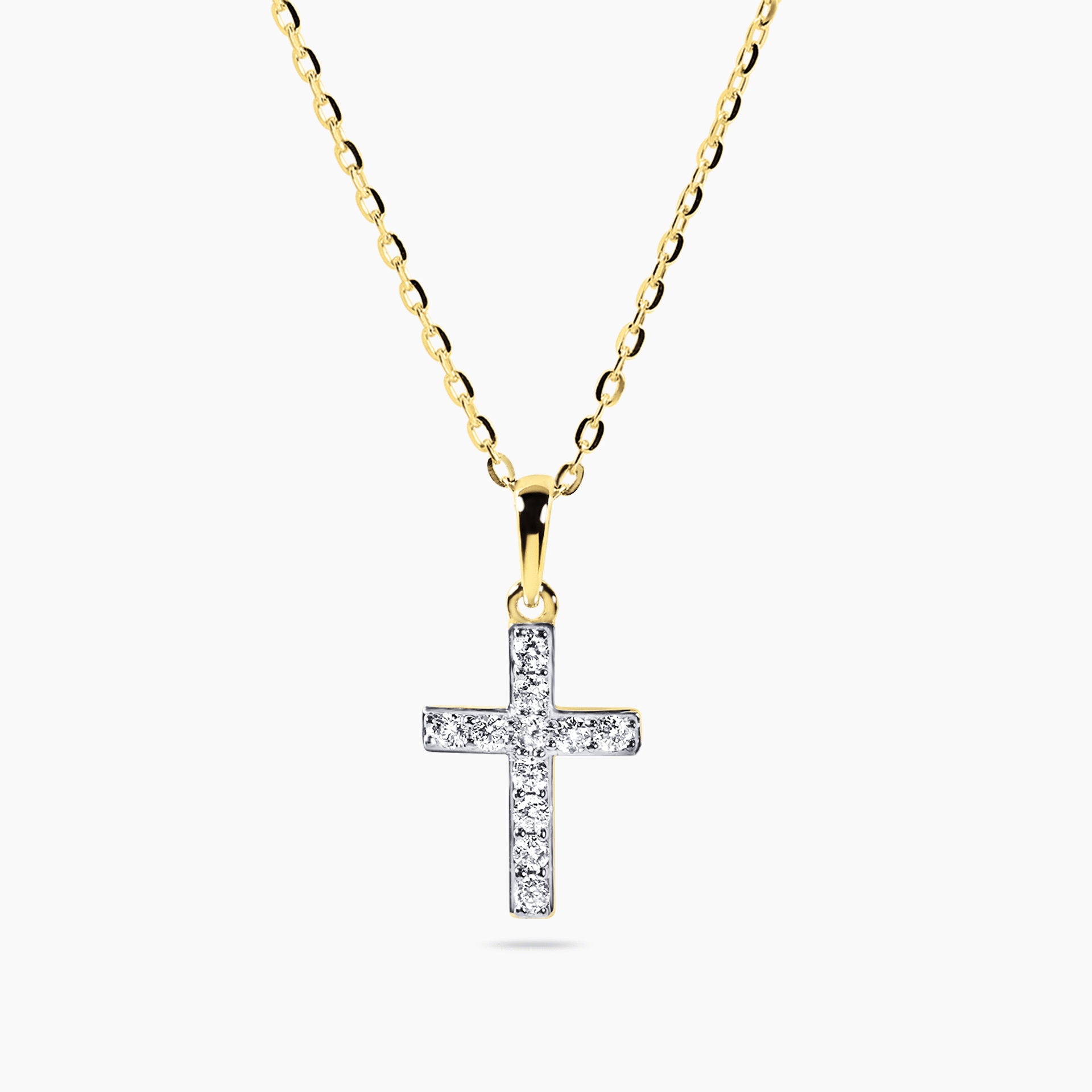 Christening cross necklace store for baby boy