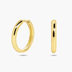 18ct yellow gold hoop earrings