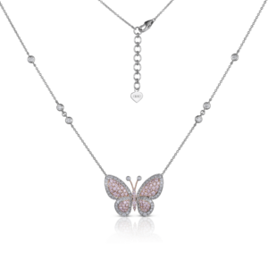 LIMITED EDITION "ARGYLE PINK BUTTERFLY" PENDANT