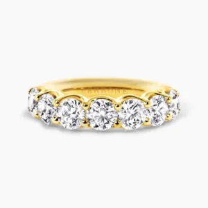 18ct yellow gold lab grown diamond ring