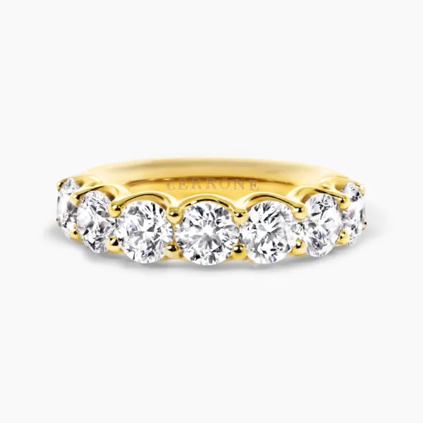 18ct yellow gold lab grown diamond ring