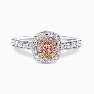 18ct Australian Argyle pink and white diamond ring