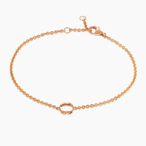 18ct rose gold small ‘O’ bracelet from the Iconica Collection