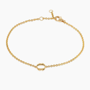 18ct yellow gold small ‘O’ bracelet from the Iconica Collection