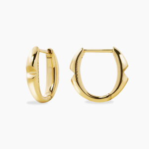 18ct yellow gold small ‘O’ hoop earrings from the Iconica Collection