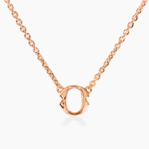 18ct Rose gold small 'O' necklace from the Iconica Collection