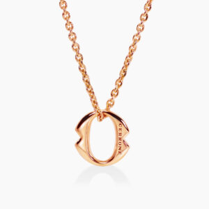 18ct Rose Gold large ‘O’ necklace from the Iconica Collection