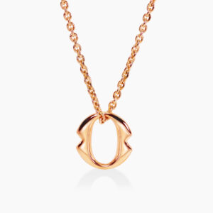 18ct Rose Gold large ‘O’ necklace