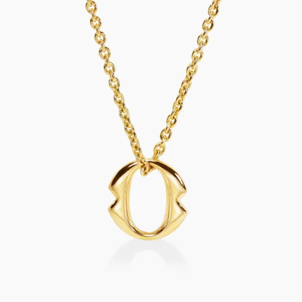 18ct Yellow Gold large 'O' necklace from the Iconica Collection