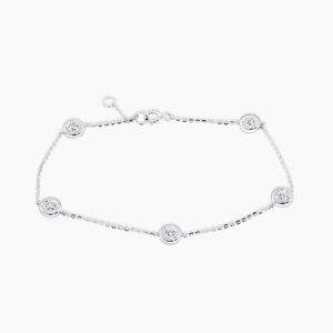 18ct white gold diamond bracelet