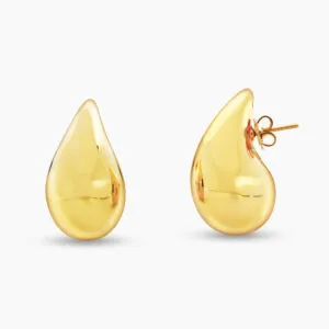 18ct yellow gold tear drop earrings