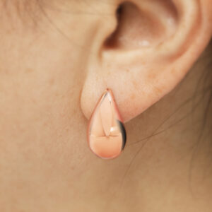 18ct rose gold tear drop earrings