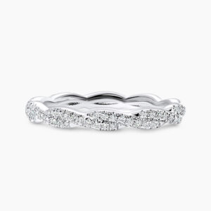 18ct white gold full circle diamond ring