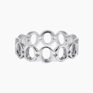 18ct white gold ‘O’ ring from the Iconica Collection