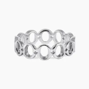 18ct white gold ‘O’ ring from the Iconica Collection